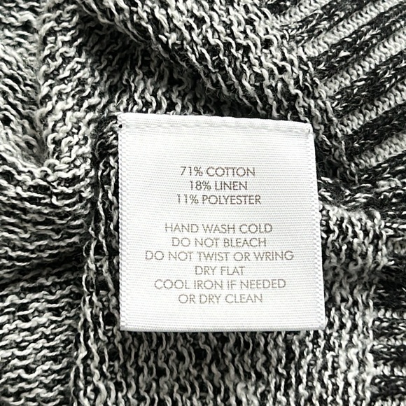 White + Warren Cotton Linen Two Toned T Shirt - Picture 7 of 9